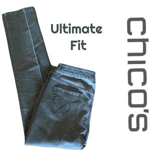 Chico’s Platinum Ultimate Fit Slim Leg Jeans Size 10
